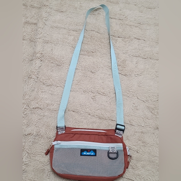 KAVU Crossbody Bag with Blue Strap, Delray - Picture 8 of 13